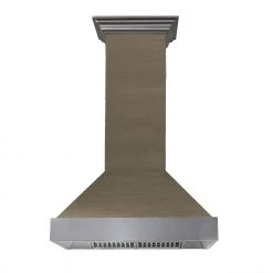 ZLINE Kitchen And Bath ZLINE Shiplap Wooden Wall Range Hood With Stainless Steel Accent (365YY) Shop By Brand