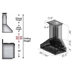 ZLINE Kitchen And Bath Shop By Brand ZLINE Wooden Wall Mount Range Hood In Normandy (373NN) 11 ZLINE Kitchen And Bath Shop By Brand ZLINE Wooden Wall Mount Range Hood In Normandy (373NN)
