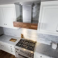 ZLINE Kitchen And Bath ZLINE Convertible Designer Series Wooden Wall Mount Range Hood In Butcher Block (681W) Shop By Brand