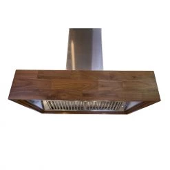 ZLINE Kitchen And Bath ZLINE Remote Blower Designer Series Wooden Island Mount Range Hood In Butcher Block (681iW-RD/RS) Shop By Brand