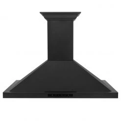 ZLINE Kitchen And Bath ZLINE Ducted Vent Wall Mount Range Hood In Black Stainless Steel With Built-in ZLINE CrownSound Bluetooth Speakers (BSKBNCRN-BT) Shop By Brand