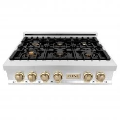ZLINE Kitchen And Bath ZLINE Autograph Edition 36 In. Porcelain Rangetop With 6 Gas Burners In Stainless Steel And Accents (RTZ-36) Shop By Style 28 ZLINE Kitchen And Bath ZLINE Autograph Edition 36 In. Porcelain Rangetop With 6 Gas Burners In Stainless Steel And Accents (RTZ-36) Shop By Style