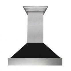 ZLINE Kitchen And Bath Shop By Brand ZLINE Ducted DuraSnow Stainless Steel Range Hood With Black Matte Shell (8654BLM)