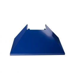 ZLINE Kitchen And Bath Shop By Brand ZLINE Ducted DuraSnow Stainless Steel Range Hood With Blue Gloss Shell (8654BG)
