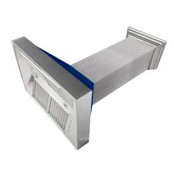ZLINE Kitchen And Bath Shop By Brand ZLINE Ducted DuraSnow Stainless Steel Range Hood With Blue Gloss Shell (8654BG)