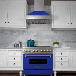 ZLINE Kitchen And Bath Shop By Brand ZLINE Ducted DuraSnow Stainless Steel Range Hood With Blue Matte Shell (8654BM) 21 ZLINE Kitchen And Bath Shop By Brand ZLINE Ducted DuraSnow Stainless Steel Range Hood With Blue Matte Shell (8654BM)