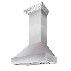 ZLINE Kitchen And Bath ZLINE DuraSnow Stainless Steel Range Hood With DuraSnow Shell (8654SN)