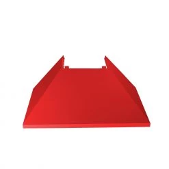 ZLINE Kitchen And Bath ZLINE Ducted DuraSnow Stainless Steel Range Hood With Red Matte Shell (8654RM)