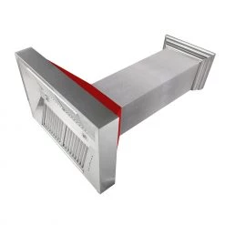 ZLINE Kitchen And Bath ZLINE Ducted DuraSnow Stainless Steel Range Hood With Red Matte Shell (8654RM)