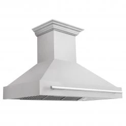 ZLINE Kitchen And Bath Shop By Brand ZLINE 48 In. DuraSnow Stainless Steel Range Hood With Colored Shell Options (8654SNX-48)