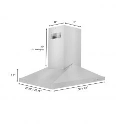 ZLINE Kitchen And Bath Shop By Brand ZLINE Island Mount Range Hood In Stainless Steel (GL1i)