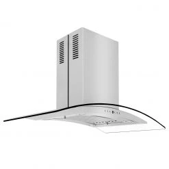 ZLINE Kitchen And Bath Shop By Brand ZLINE Convertible Vent Island Mount Range Hood In Stainless Steel & Glass (GL14i)