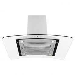 ZLINE Kitchen And Bath ZLINE Convertible Vent Island Mount Range Hood In Stainless Steel & Glass (GL9i)