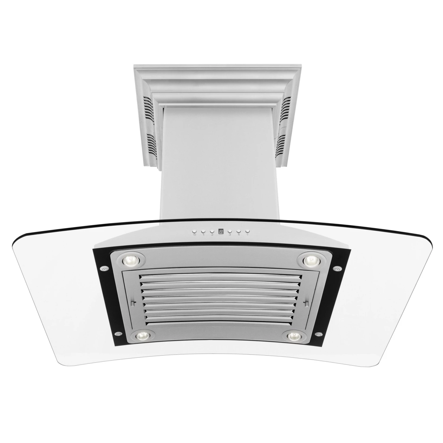 ZLINE Kitchen And Bath ZLINE Island Mount Range Hood In Stainless Steel With Built-in ZLINE CrownSound Bluetooth Speakers (GL9iCRN-BT) 7 ZLINE Kitchen And Bath ZLINE Island Mount Range Hood In Stainless Steel With Built-in ZLINE CrownSound Bluetooth Speakers (GL9iCRN-BT)