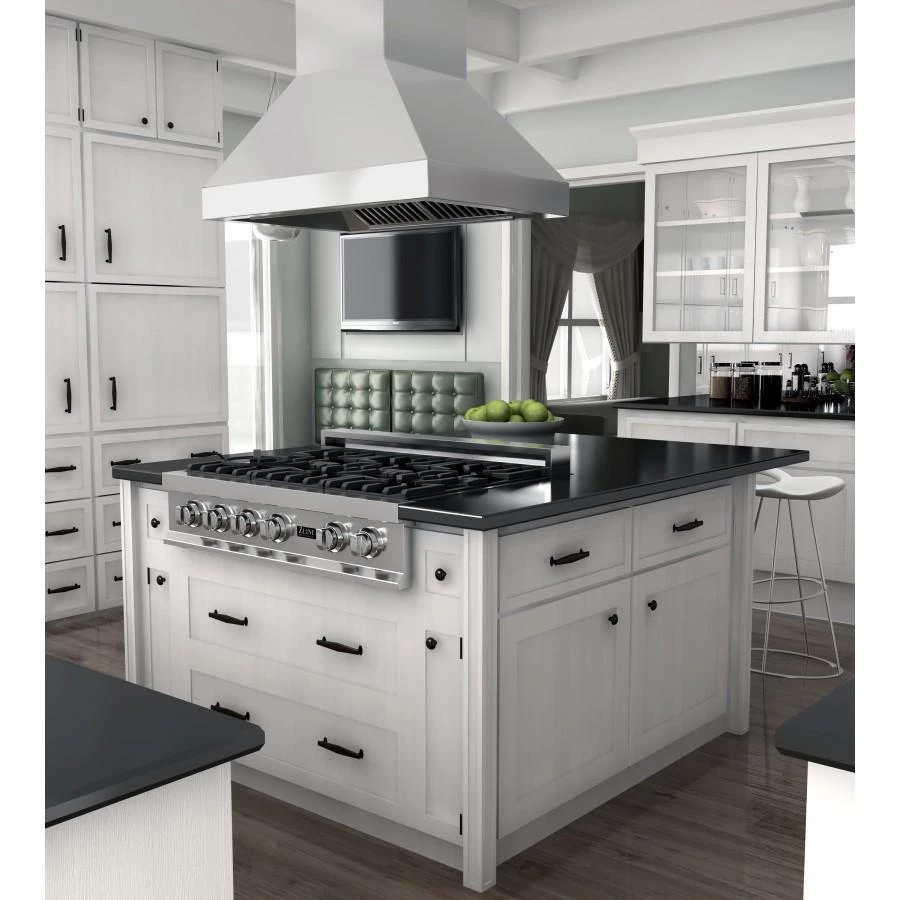 ZLINE Kitchen And Bath Shop By Brand ZLINE Ducted Island Mount Range Hood In Outdoor Approved Stainless Steel (597i-304) 2 ZLINE Kitchen And Bath Shop By Brand ZLINE Ducted Island Mount Range Hood In Outdoor Approved Stainless Steel (597i-304)
