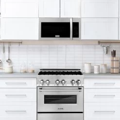 ZLINE Kitchen And Bath ZLINE Over The Range Convection Microwave Oven With Modern Handle And Color Options (MWO-OTR) Microwaves