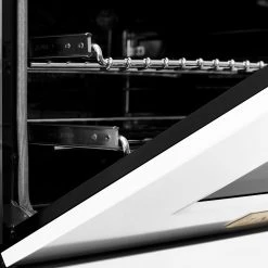 ZLINE Kitchen And Bath ZLINE Autograph Edition 48 In. 6.0 Cu. Ft. Range With Gas Stove And Gas Oven In DuraSnow Stainless Steel With White Matte Door And Colored Accents (RGSZ-WM-48)