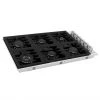 ZLINE Kitchen And Bath ZLINE 36 In. Dropin Cooktop With 6 Gas Burners And Black Porcelain Top (RC36-PBT)