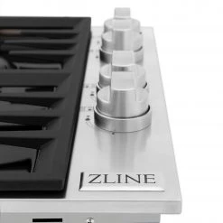 ZLINE Kitchen And Bath Shop By Style ZLINE 30 In. Dropin Cooktop With 4 Gas Burners And Black Porcelain Top (RC30-PBT)