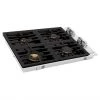 ZLINE Kitchen And Bath Shop By Style ZLINE 30 In. Dropin Cooktop With 4 Gas Burners And Black Porcelain Top (RC30-PBT)