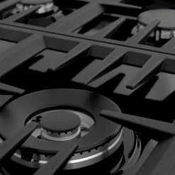 ZLINE Kitchen And Bath Shop By Style ZLINE 30 In. Dropin Cooktop With 4 Gas Burners And Black Porcelain Top (RC30-PBT)