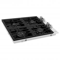 ZLINE Kitchen And Bath Shop By Style ZLINE 30 In. Dropin Cooktop With 4 Gas Burners And Black Porcelain Top (RC30-PBT)