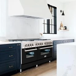 ZLINE Kitchen And Bath ZLINE 60 In. 7.4 Cu. Ft. Dual Fuel Range With Gas Stove And Electric Oven In Stainless Steel With Color Options (RA60) Shop By Style