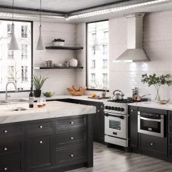 ZLINE Kitchen And Bath ZLINE Autograph Edition 24 In. 2.8 Cu. Ft. Dual Fuel Range With Gas Stove And Electric Oven In DuraSnow Stainless Steel With Accents (RASZ-SN-24) 22 ZLINE Kitchen And Bath ZLINE Autograph Edition 24 In. 2.8 Cu. Ft. Dual Fuel Range With Gas Stove And Electric Oven In DuraSnow Stainless Steel With Accents (RASZ-SN-24)