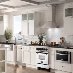 ZLINE Kitchen And Bath ZLINE Autograph Edition 24 In. 2.8 Cu. Ft. Dual Fuel Range With Gas Stove And Electric Oven In Stainless Steel With White Matte Door And Accents (RAZ-WM-24) Shop By Brand