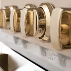 ZLINE Kitchen And Bath ZLINE Autograph Edition 48 In. 6.0 Cu. Ft. Range With Gas Stove And Gas Oven In Stainless Steel With White Matte Door With Accents (RGZ-WM-48) Freestanding Ranges