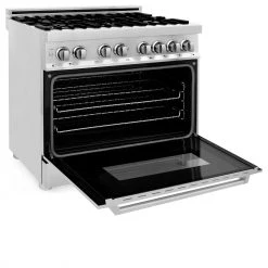 ZLINE Kitchen And Bath ZLINE 36 In. Kitchen Package With Stainless Steel Dual Fuel Range And Convertible Vent Range Hood (2KP-RARH36) 13 ZLINE Kitchen And Bath ZLINE 36 In. Kitchen Package With Stainless Steel Dual Fuel Range And Convertible Vent Range Hood (2KP-RARH36)