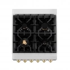 ZLINE Kitchen And Bath ZLINE Autograph Edition 24 In. 2.8 Cu. Ft. Dual Fuel Range With Gas Stove And Electric Oven In Stainless Steel With Accents (RAZ-24) 29 ZLINE Kitchen And Bath ZLINE Autograph Edition 24 In. 2.8 Cu. Ft. Dual Fuel Range With Gas Stove And Electric Oven In Stainless Steel With Accents (RAZ-24)