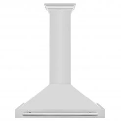 ZLINE Kitchen And Bath ZLINE 36 In. Stainless Steel Range Hood With Stainless Steel Handle And Color Options