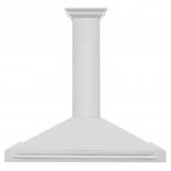 ZLINE Kitchen And Bath ZLINE 48 In. Stainless Steel Range Hood With Stainless Steel Handle And Colored Shell Options (KB4STX-48)