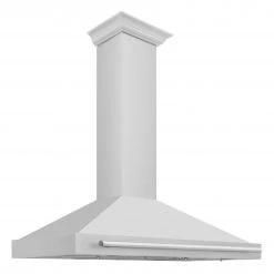 ZLINE Kitchen And Bath ZLINE 48 In. Stainless Steel Range Hood With Stainless Steel Handle And Colored Shell Options (KB4STX-48)