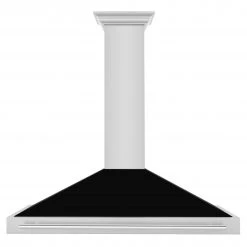 ZLINE Kitchen And Bath ZLINE 48 In. Stainless Steel Range Hood With Stainless Steel Handle And Colored Shell Options (KB4STX-48)