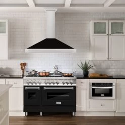 ZLINE Kitchen And Bath ZLINE 48 In. Stainless Steel Range Hood With Stainless Steel Handle And Colored Shell Options (KB4STX-48)