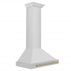 ZLINE Kitchen And Bath ZLINE 30 In. Autograph Edition Stainless Steel Range Hood With Stainless Steel Shell And Accents (KB4STZ-30) Shop By Brand