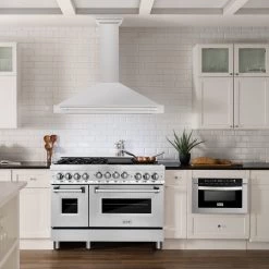 ZLINE Kitchen And Bath ZLINE 48 In. Stainless Steel Range Hood With Stainless Steel Handle And Colored Shell Options (KB4STX-48)