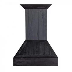 ZLINE Kitchen And Bath ZLINE Shiplap Wooden Wall Mount Range Hood In Rustic Dark Finish (349DD)