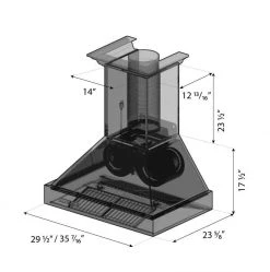 ZLINE Kitchen And Bath ZLINE Shiplap Wooden Wall Range Hood With Stainless Steel Accent (365BB)
