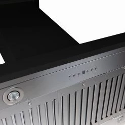 ZLINE Kitchen And Bath ZLINE Remote Blower Wooden Island Mount Range Hood In Black (KBiCC-RD/RS)