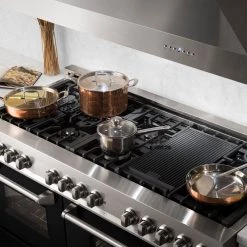 ZLINE Kitchen And Bath ZLINE 60 In. 7.4 Cu. Ft. Dual Fuel Range With Gas Stove And Electric Oven In Stainless Steel With Color Options (RA60) Shop By Style