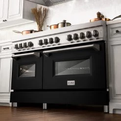 ZLINE Kitchen And Bath ZLINE 60 In. 7.4 Cu. Ft. Dual Fuel Range With Gas Stove And Electric Oven In Stainless Steel With Color Options (RA60) Shop By Style