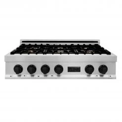 ZLINE Kitchen And Bath ZLINE Autograph Edition 36 In. Porcelain Rangetop With 6 Gas Burners In Stainless Steel And Accents (RTZ-36) Shop By Style 42 ZLINE Kitchen And Bath ZLINE Autograph Edition 36 In. Porcelain Rangetop With 6 Gas Burners In Stainless Steel And Accents (RTZ-36) Shop By Style