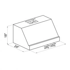 ZLINE Kitchen And Bath Shop By Brand ZLINE 30 In. Under Cabinet Range Hood In Stainless Steel (435-30)