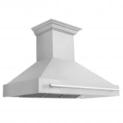 ZLINE Kitchen And Bath ZLINE 48 In. Stainless Steel Range Hood With Stainless Steel Handle (8654STX-48)