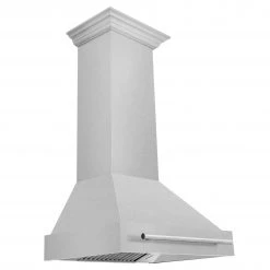 ZLINE Kitchen And Bath ZLINE 30 In. DuraSnow Stainless Steel Range Hood With Color Shell Options (8654SNX-30)