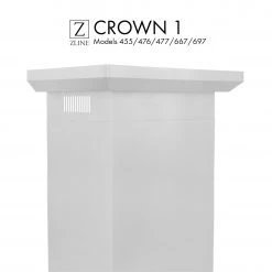 ZLINE Kitchen And Bath ZLINE Crown Molding 1 For Wall Range Hood (CM1-455/476/477/667/697) Range Hood Accessories
