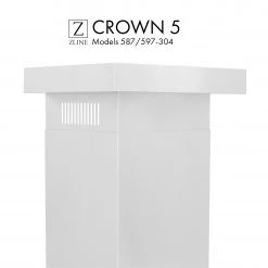 ZLINE Kitchen And Bath ZLINE Crown Molding Profile 5 For Wall Mount Range Hood (CM5-587/597-304)